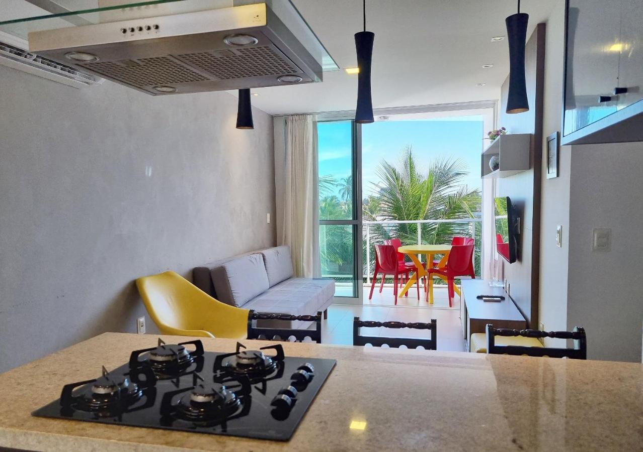 Apartamento Areias Do Mar ! Charmoso E Com Ar Na Sala A318 Barra de São Miguel Exterior foto